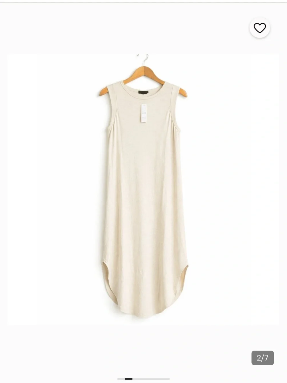 NWT J. Crew Sleeveless Midi Dress